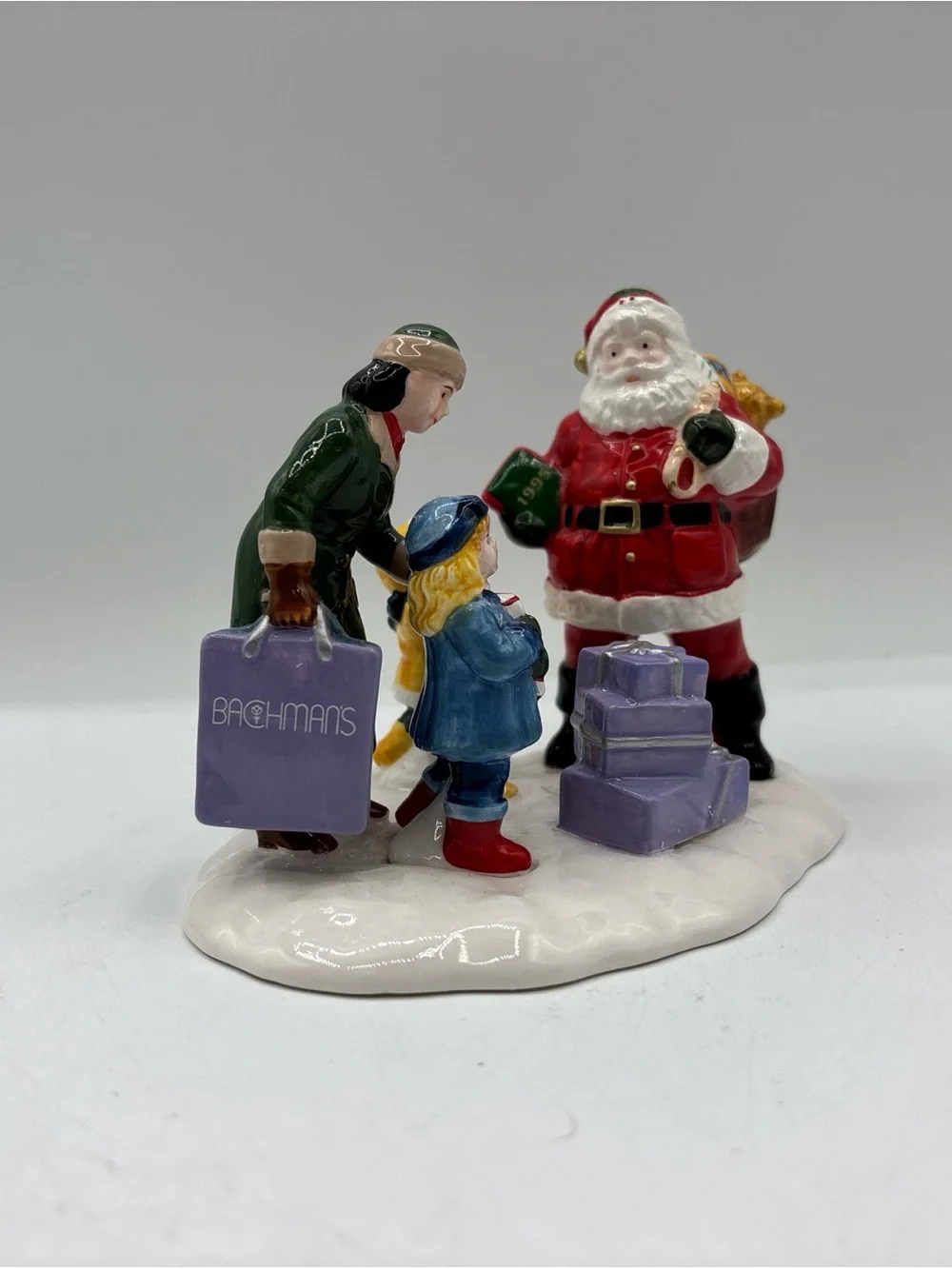 Department 56 1995 Vintage Original Snow Village A Visit With Santa 7544 Retired